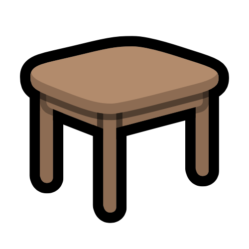 A simple wooden table